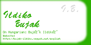 ildiko bujak business card